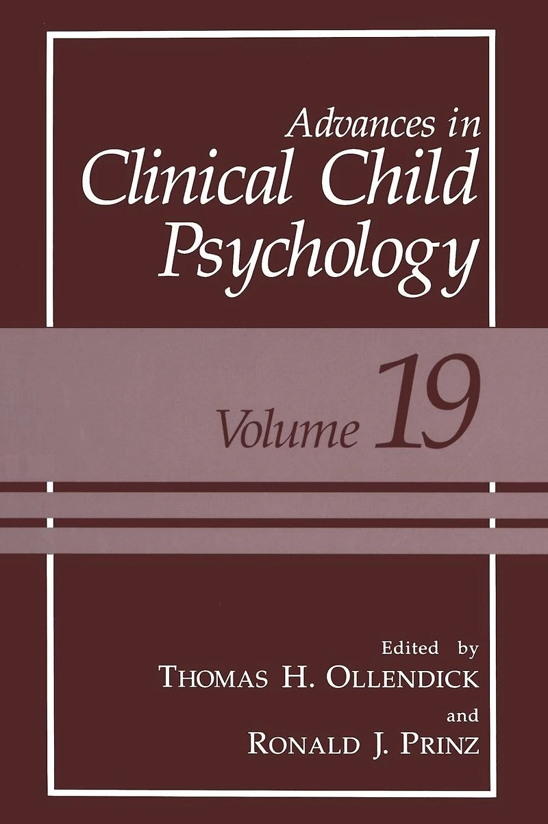 Advances Clinical Child Psychology