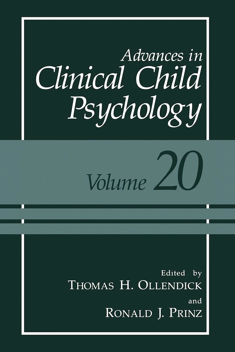 Advances Clinical Child Psychology: Volume 20