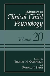 Advances Clinical Child Psychology: Volume 20