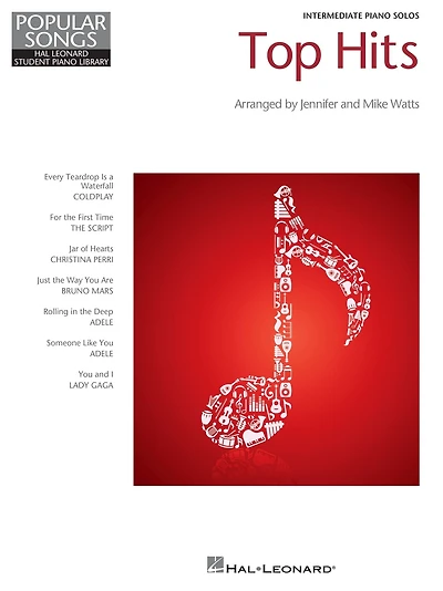 Top Hits (Songbook): Hal Leonard Student Piano Library Popular Songs Series, Intermedi