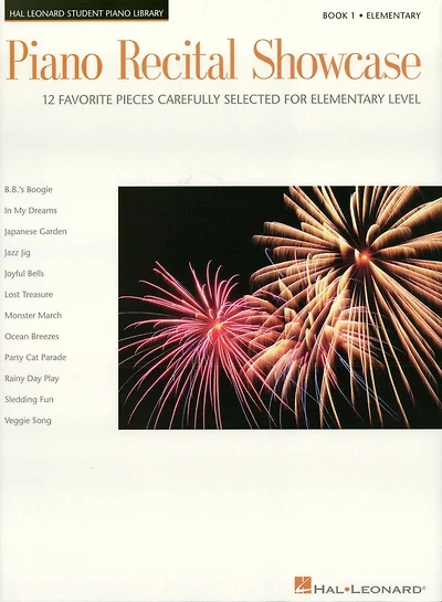 Piano Recital Showcase - Book 1 (Songbook): 12 Favorite Pieces Carefully Selected for Elementary Level