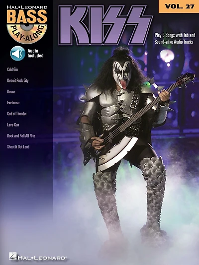 Kiss (Songbook): Bass Play-Along Volume 27