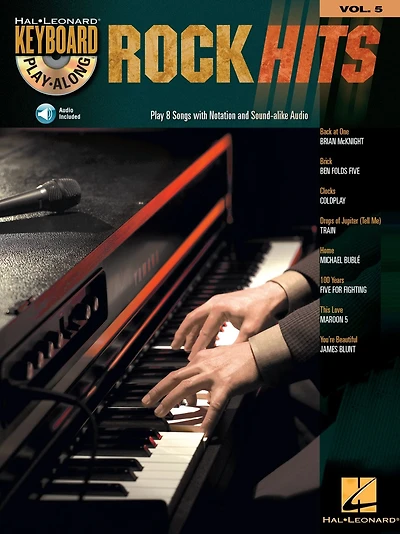 Rock Hits (Songbook): Keyboard Play-Along Volume 5