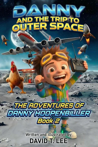 Danny and the Trip to Outer Space: This book is written and illustrated by 8 year old author, David T. Lee. It contains 16 chapters, 6,500 words and 6 full color illustrations. It is the sequel of Danny and the Portal of the World (published by David in 2