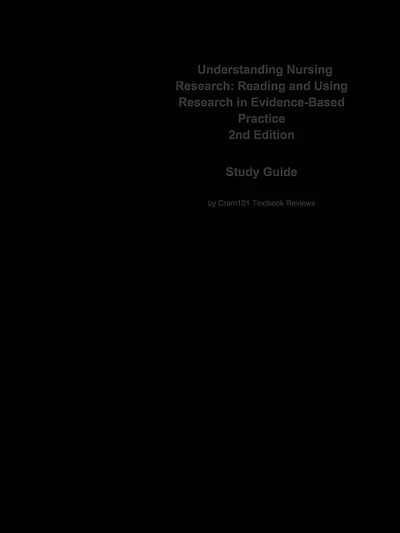 Understanding Nursing Research, Reading and Using Research in Evidence-Based Practice
