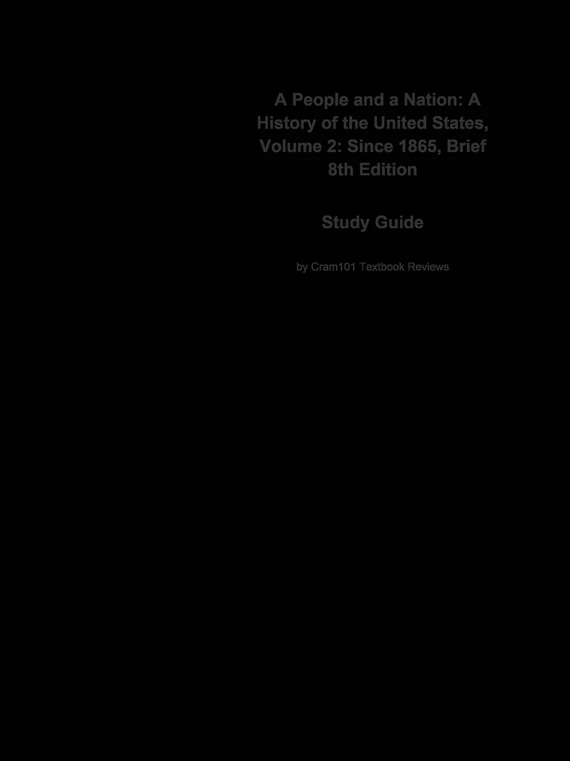 A People and a Nation, A History of the United States, Volume 2, Since 1865, Brief