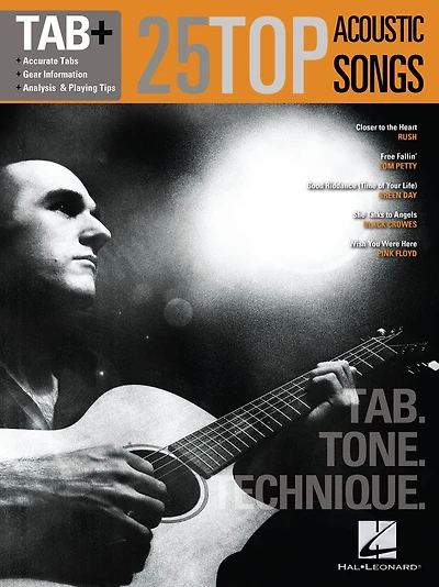25 Top Acoustic Songs - Tab. Tone. Technique.: Tab+ Series