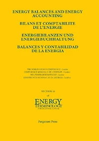Energy Balances and Energy Accounting: Energiebilanzen und Energiebuchhaltung
