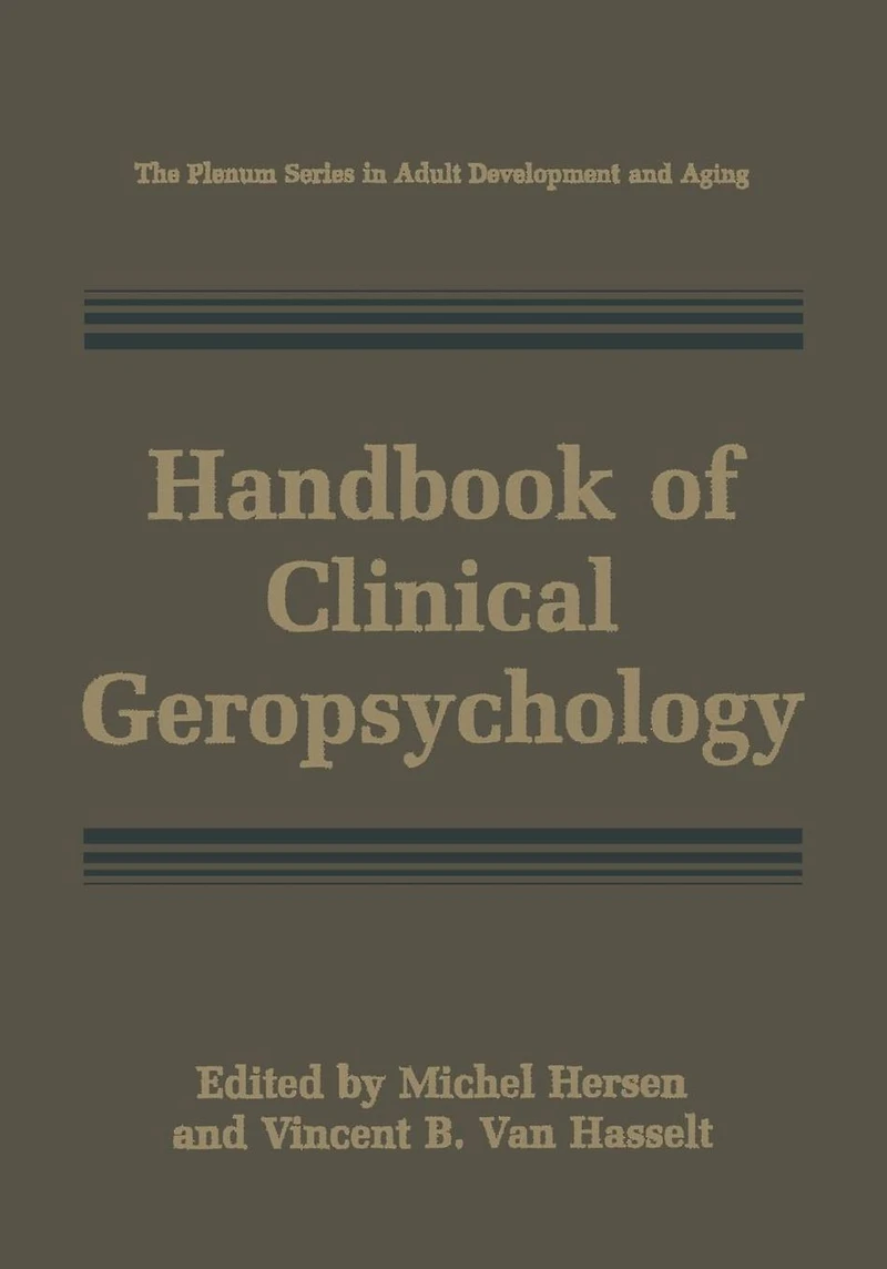 Handbook of Clinical Geropsychology
