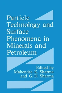 Particle Technology and Surface Phenomena Minerals Petroleum