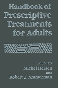 Handbook of Prescriptive Treatments for Adults