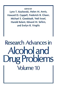 Research Advances Alcohol and Drug Problems: Volume 10