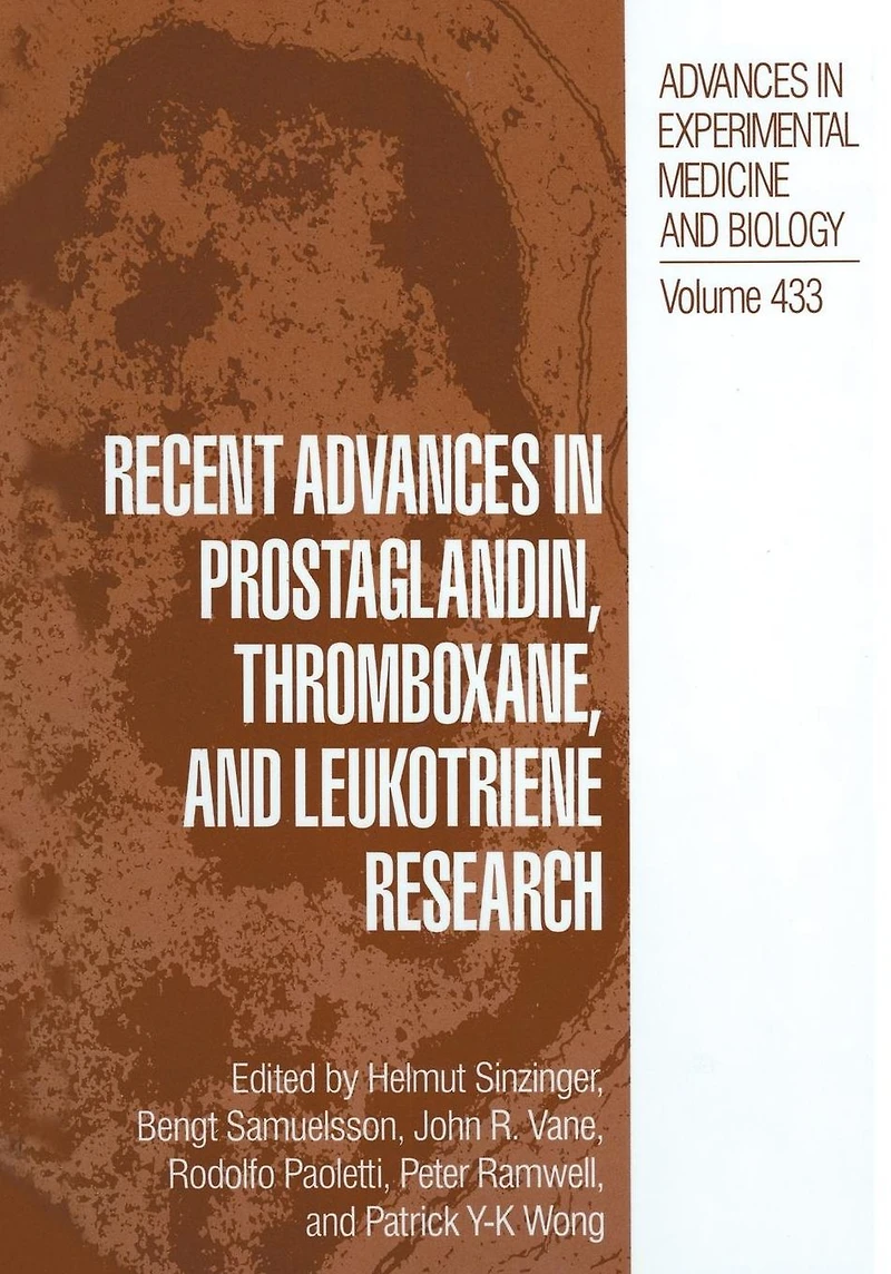 Recent Advances Prostaglandin, Thromboxane, and Leukotriene Research