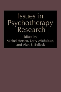 Issues Psychotherapy Research