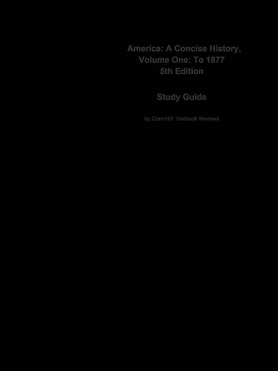 America, A Concise History, Volume One, To 1877: World history, United States