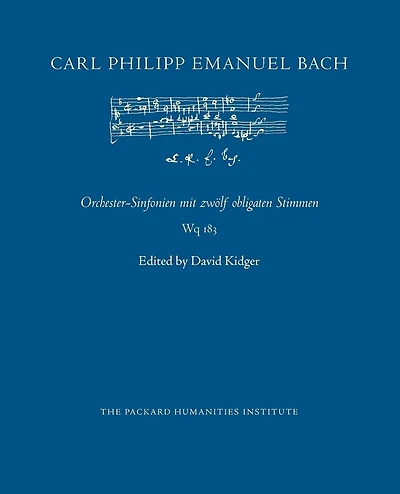 Orchester-Sinfonien mit zwölf obligaten Stimmen Wq 183