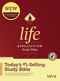 NIV Life Application Study Bible, Third Edition (Hardcover, Indexed, Red Letter)