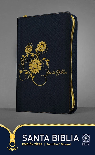 Santa Biblia NTV, Edición zíper, Girasol (SentiPiel)