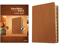 Every Man's Bible NIV, Large Print (LeatherLike, Cross Saddle Tan)