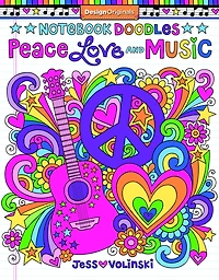 Notebook Doodles Peace, Love, and Music: Coloring & Activity Book