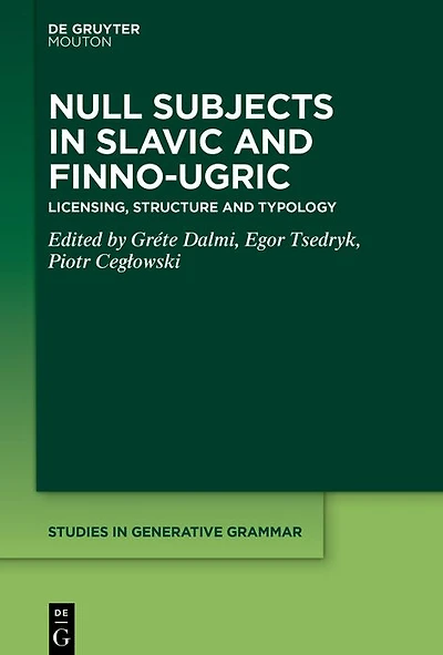 Null Subjects Slavic and Finno-Ugric: Licensing, Structure Typology