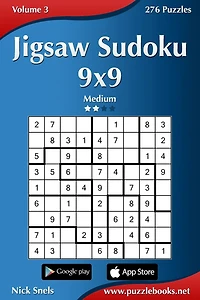 Jigsaw Sudoku 9x9 - Medium - Volume 3 - 276 Puzzles