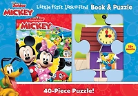 Disney Junior Mickey Mouse Clubhouse: Little First Look and Find Book & Puzzle