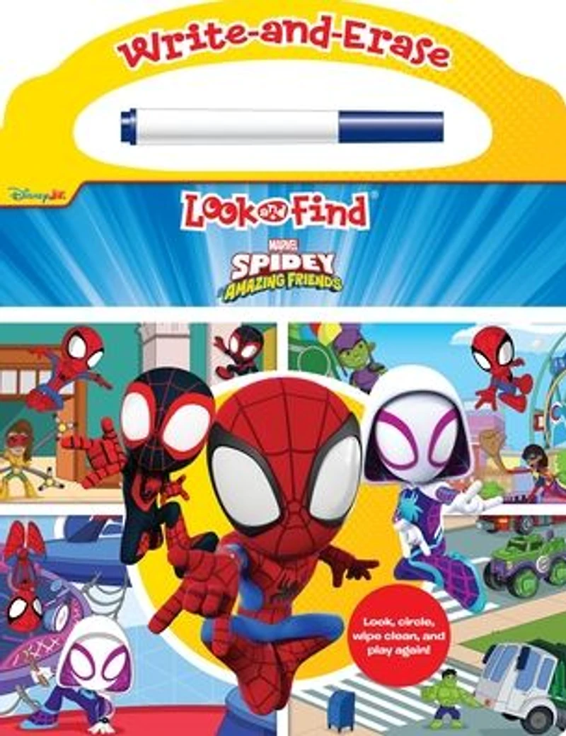 Disney Junior Marvel Spidey and His Amazing Friends: Write-and-Erase Look and Find