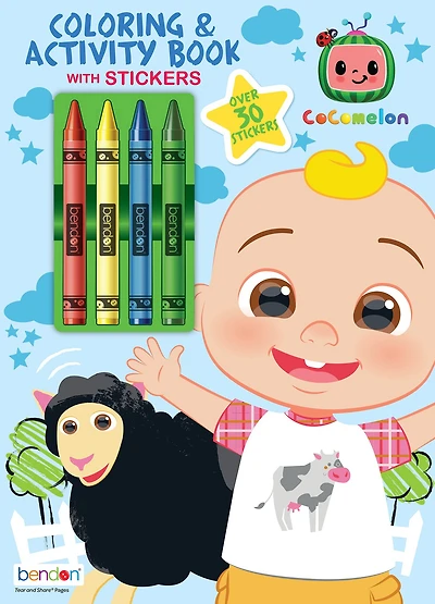 Cocomelon Color Book with Crayons
