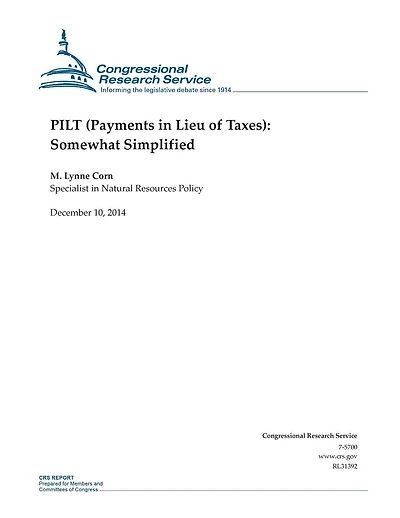 PILT (Payments in Lieu of Taxes): Somewhat Simplified