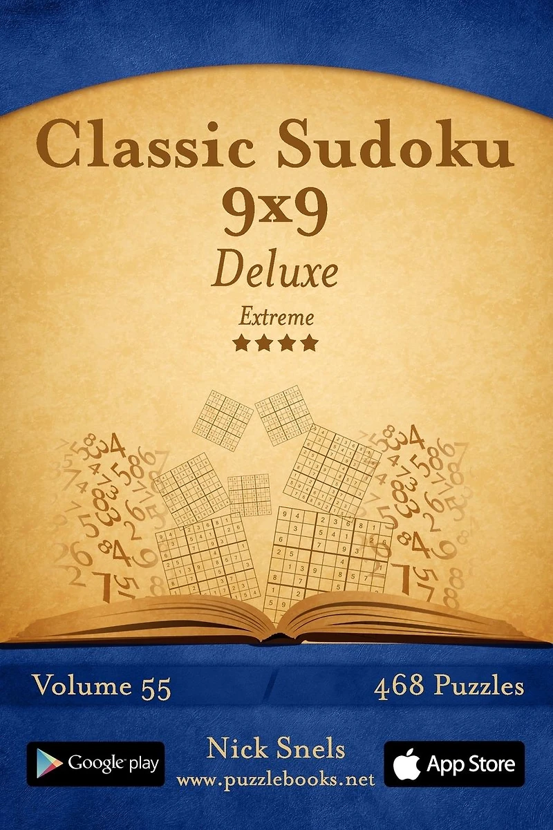 Classic Sudoku 9x9 Deluxe - Extreme - Volume 55 - 468 Logic Puzzles