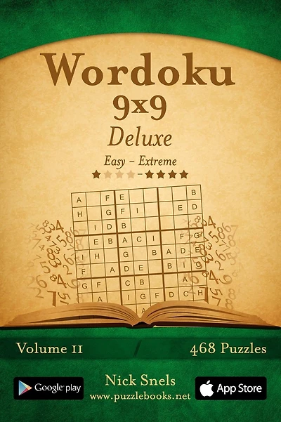 Wordoku 9x9 Deluxe - Easy to Extreme - Volume 11 - 468 Logic Puzzles
