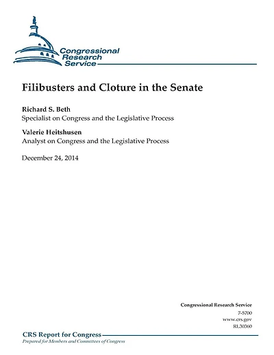Filibusters and Cloture in the Senate