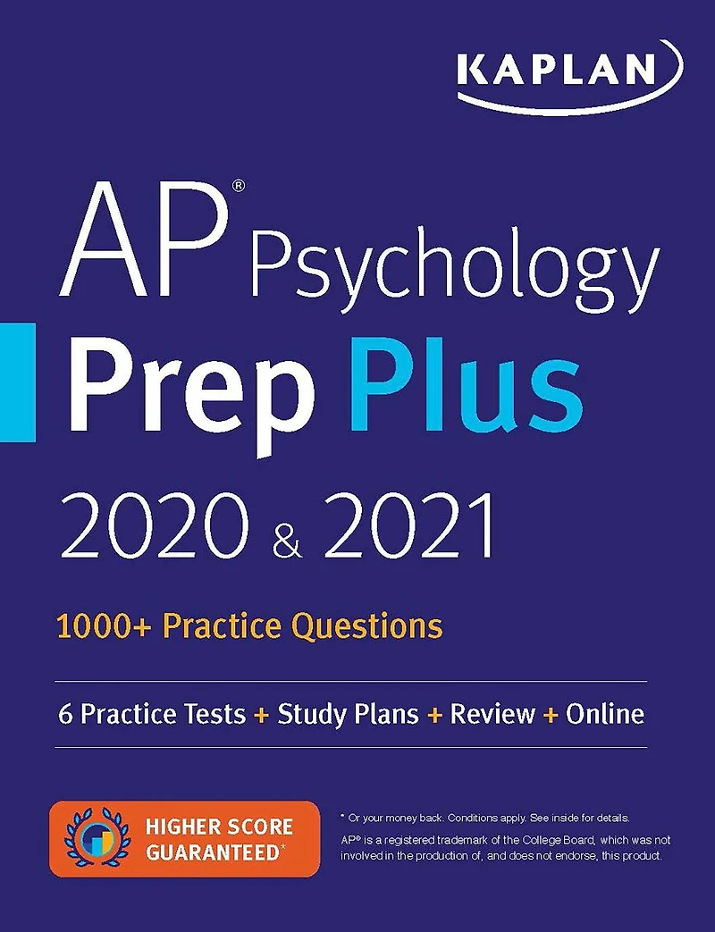 AP Psychology Prep Plus 2020 & 2021: 6 Practice Tests + Study Plans + Review + Online