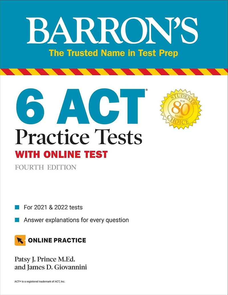 6 ACT Practice Tests with Online Test