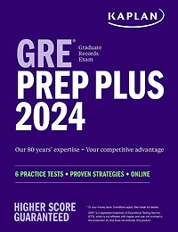 GRE Prep Plus 2024: 6 Practice Tests + Proven Strategies + Online