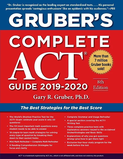 Gruber's Complete ACT Guide 2019-2020