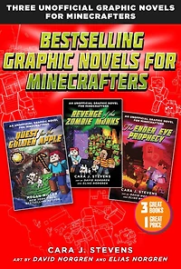 Bestselling Graphic Novels for Minecrafters (Box Set): Includes Quest The Golden Apple (Book 1), Revenge of Zombie Monks 2), and Ender Eye Prophecy 3)