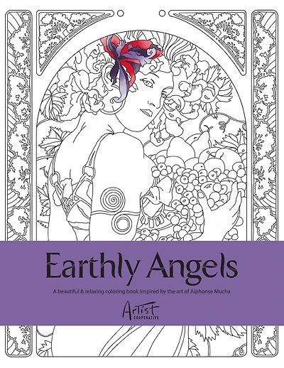 Earthly Angels: A beautiful and relaxing coloring book