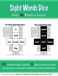 Sight Words Dice: Over 300 Sight Words to Learn