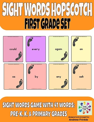 Sight Words Hopscotch First Grade Set