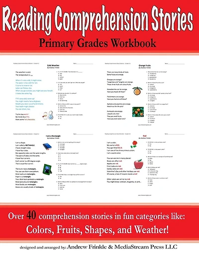 Reading Comprehension Stories: Primary Grades Workbook