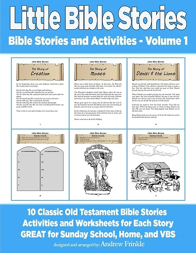 Little Bible Stories: Bible Stories and Activities