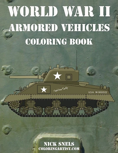 World War II Armored Vehicles Coloring Book