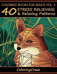 Coloring Books For Adults Volume 4: 40 Stress Relieving And Relaxing Patterns