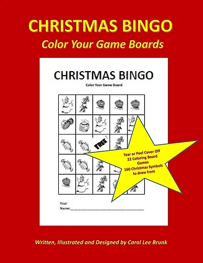 Christmas Bingo Color Your Game Boards: Christmas Games Color Your Game Boards