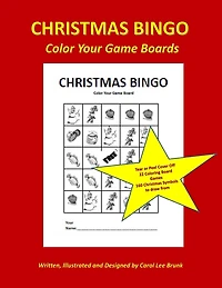 Christmas Bingo Color Your Game Boards: Christmas Games Color Your Game Boards