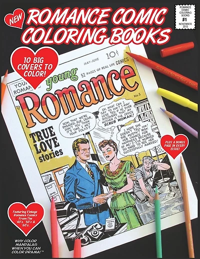 Romance Comic Coloring Book - #1