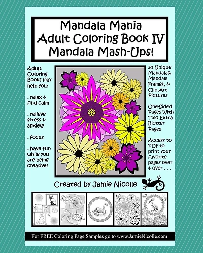 Mandala Mania Adult Coloring Book IV Mandala Mash-ups
