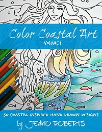 Color Coastal Art: 30 Coastal Inspired Hand Drawn Designs